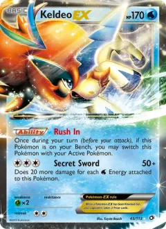 Keldeo-EX, Legendary Treasures 45/113