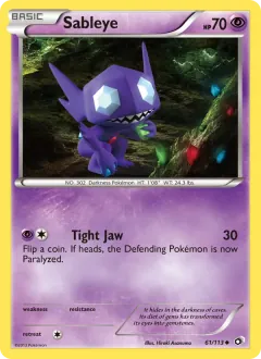Sableye, Legendary Treasures 61/113