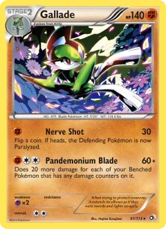 Gallade, Legendary Treasures 81/113