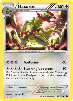 Haxorus, Dark Explorers 89/108