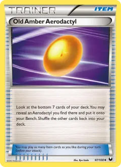 Old Amber Aerodactyl, Dark Explorers 97/108