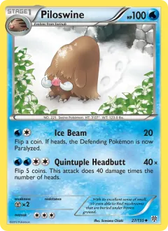Piloswine, Plasma Storm 27/135