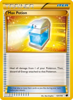 Max Potion, Plasma Freeze 121/116