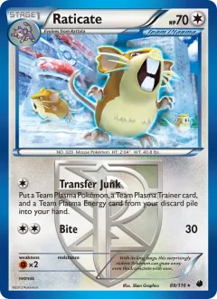 Raticate, Plasma Freeze 88/116