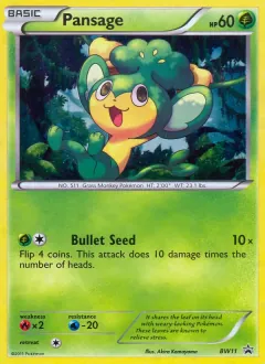 Pansage, BW Black Star Promos BW11/101