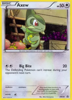 Axew, BW Black Star Promos BW26/101