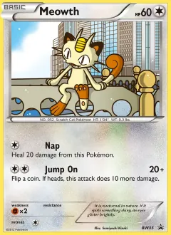 Meowth, BW Black Star Promos BW35/101