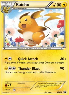 Raichu, BW Black Star Promos BW78/101