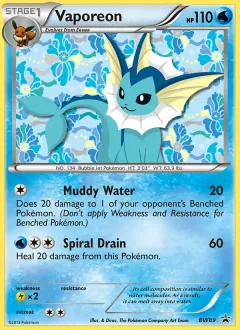 Vaporeon, BW Black Star Promos BW89/101