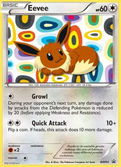 Eevee, BW Black Star Promos BW94/101