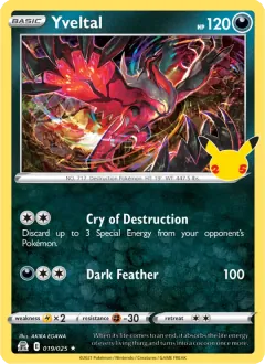 Yveltal, Celebrations 19/25