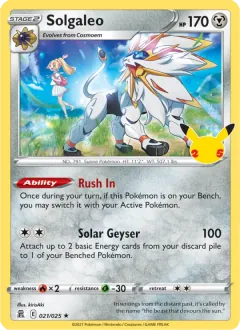 Solgaleo, Celebrations 21/25
