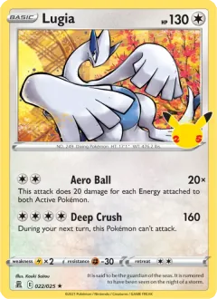 Lugia, Celebrations 22/25