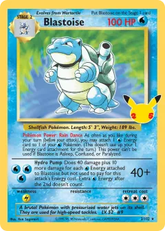 Blastoise, Celebrations Classic Collection CC001/25