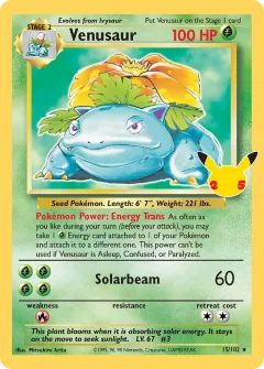 Venusaur, Celebrations Classic Collection CC003/25