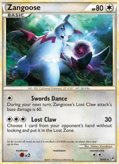 Zangoose, Call of Legends 39/95