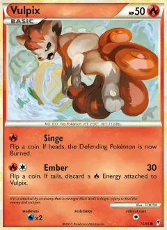 Vulpix, Call of Legends 75/95