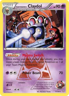 Team Magma's Claydol, Double Crisis 11/34