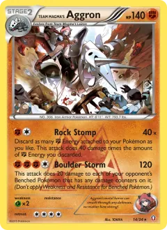 Team Magma's Aggron, Double Crisis 14/34