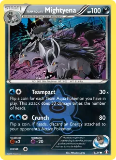 Team Aqua's Mightyena, Double Crisis 18/34