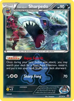 Team Aqua's Sharpedo, Double Crisis 21/34