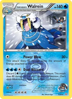 Team Aqua's Walrein, Double Crisis 5/34