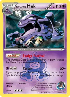 Team Aqua's Muk, Double Crisis 8/34