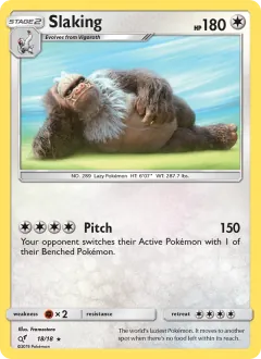 Slaking, Detective Pikachu 18/18
