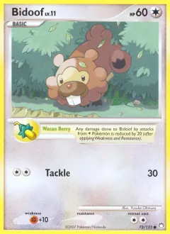 Bidoof, Mysterious Treasures 73/123