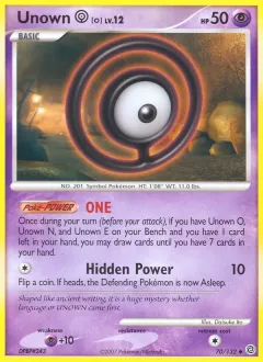 Unown O, Secret Wonders 70/132