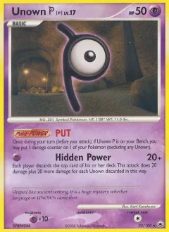 Unown P, Majestic Dawn 33/100