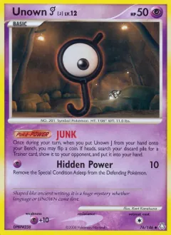 Unown J, Legends Awakened 76/146