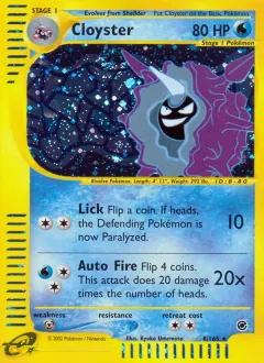 Cloyster, Expedition Base Set 8/165