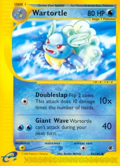 Wartortle, Expedition Base Set 92/165