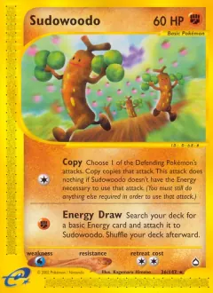 Sudowoodo, Aquapolis 36/147