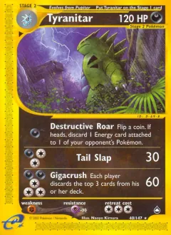 Tyranitar, Aquapolis 40/147