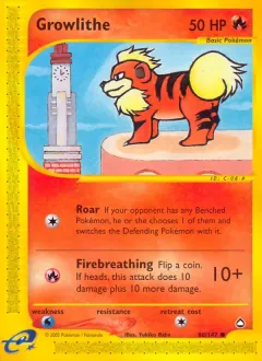 Growlithe, Aquapolis 80/147