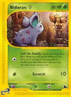 Nidoran ♀, Skyridge 81/144