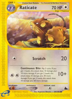 Raticate, Skyridge 89/144