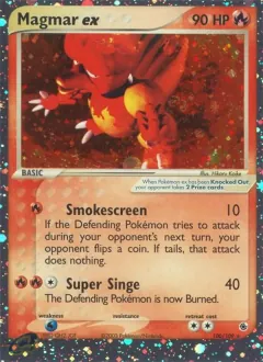 Magmar ex, Ruby & Sapphire 100/109