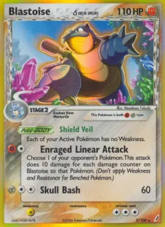 Blastoise δ, Crystal Guardians 2/100