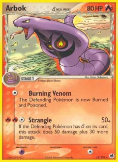 Arbok δ, Dragon Frontiers 13/101