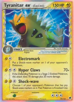 Tyranitar ex δ, Dragon Frontiers 99/101