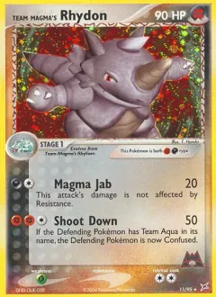 Team Magma's Rhydon, Team Magma vs Team Aqua 11/95