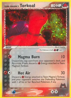 Team Magma's Torkoal, Team Magma vs Team Aqua 12/95