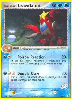 Team Aqua's Crawdaunt, Team Magma vs Team Aqua 14/95