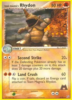 Team Magma's Rhydon, Team Magma vs Team Aqua 22/95