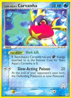 Team Aqua's Carvanha, Team Magma vs Team Aqua 25/95