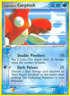 Team Aqua's Corphish, Team Magma vs Team Aqua 26/95