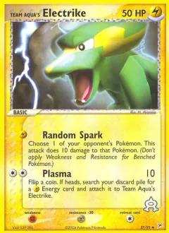 Team Aqua's Electrike, Team Magma vs Team Aqua 27/95